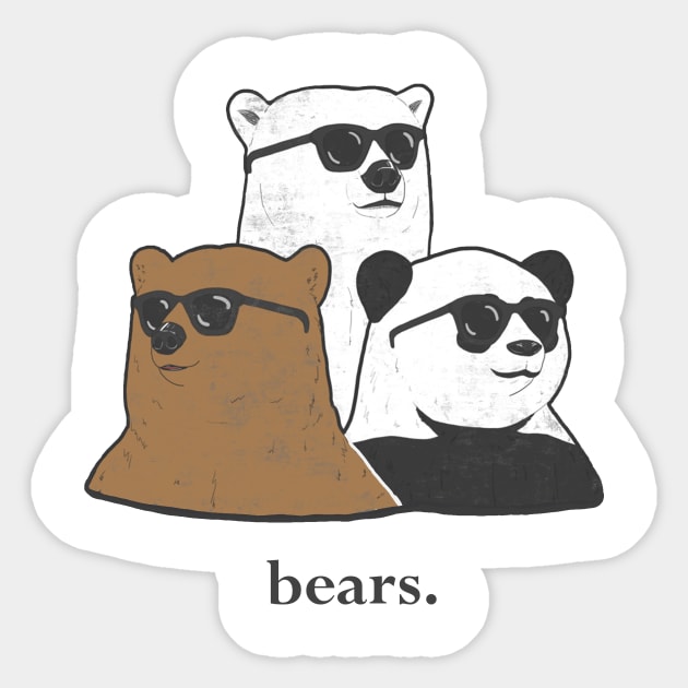 bears. Sticker by mikeloset